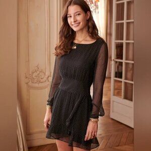 Sezane Doria 100% Silk Dress